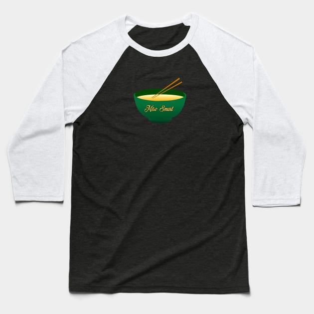 Miso Smart Baseball T-Shirt by JulietLake